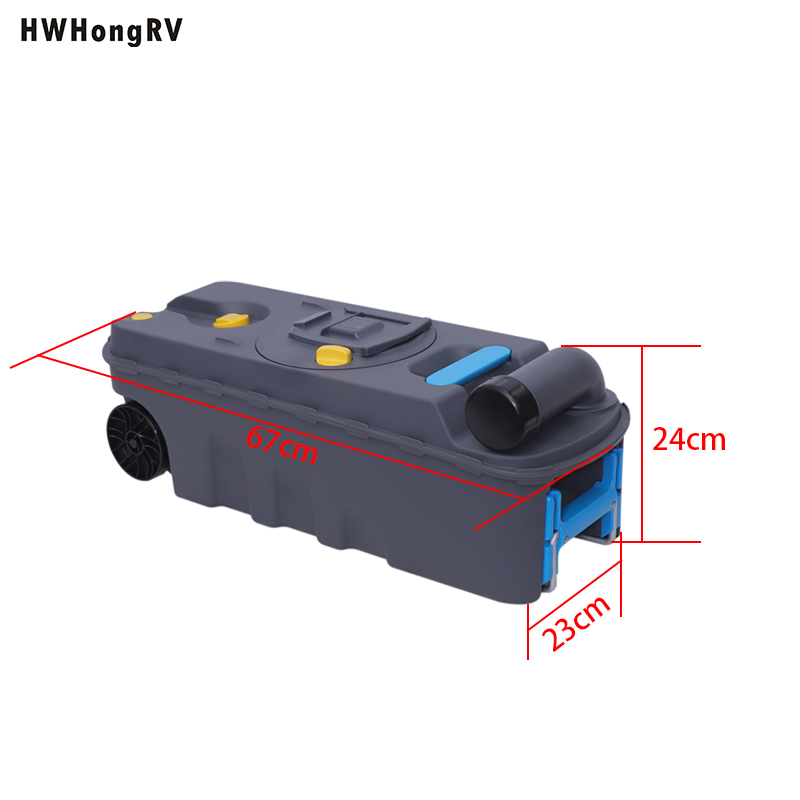 HWhongRV 电动 RV 汽车卡式马桶适用于露营车或房车