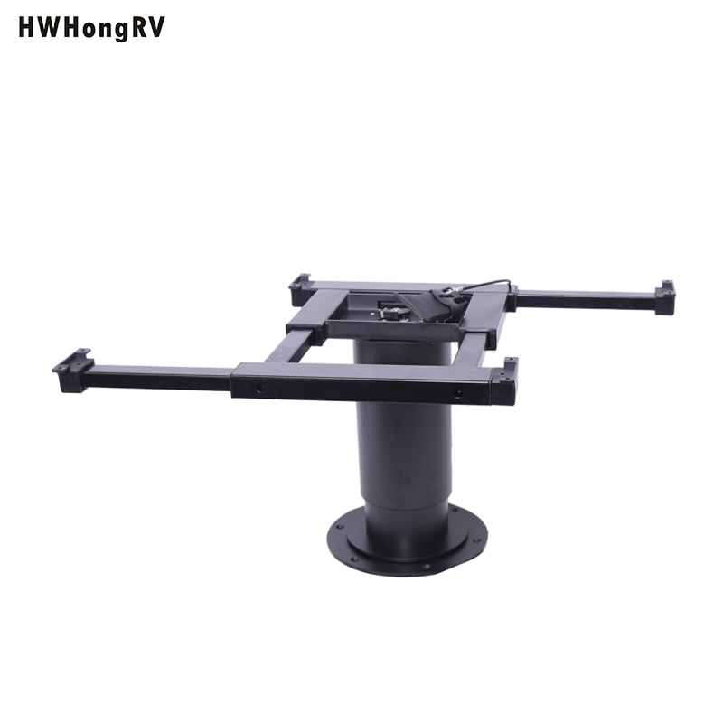 HWHongRV 高度可调节气动升降桌底座桌底座适用于船/海洋/大篷车/房车