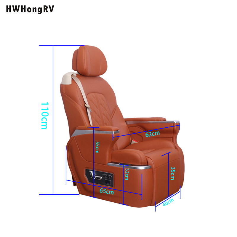 用于汽车改装的 Rv 改装胶囊座椅，具有强大的调节功能和电动滑块露营车座椅